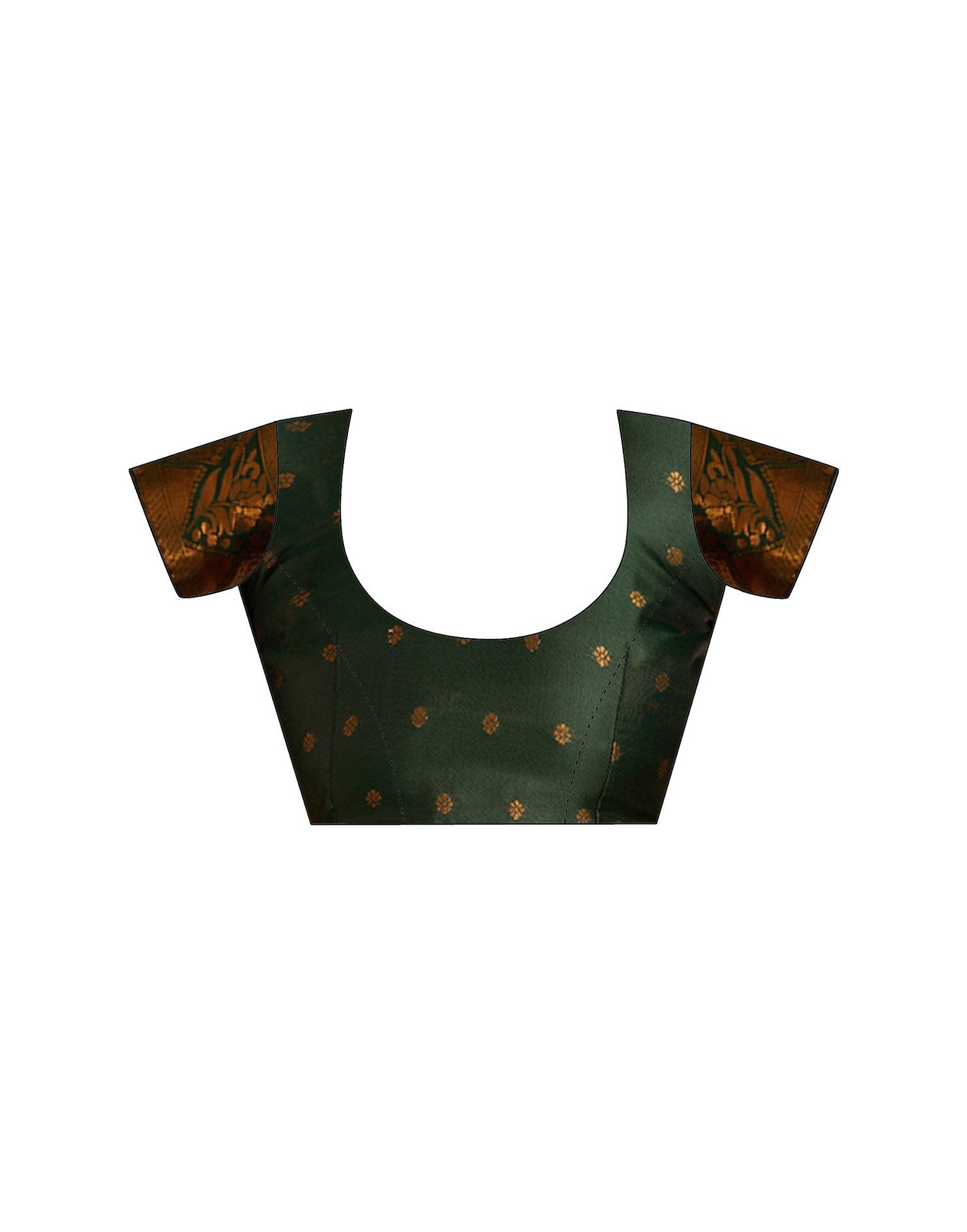Bottle Green Silk Woven Banarasi Saree