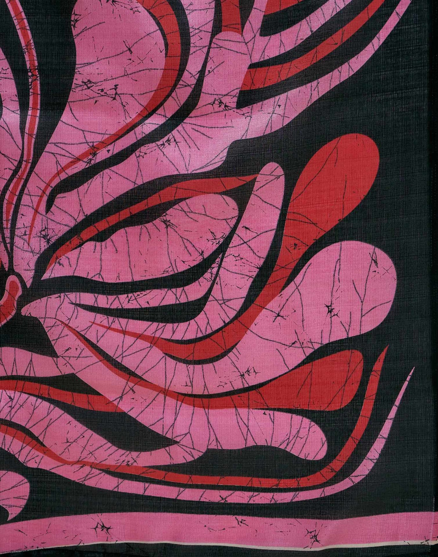 Black Khadi Printed Saree