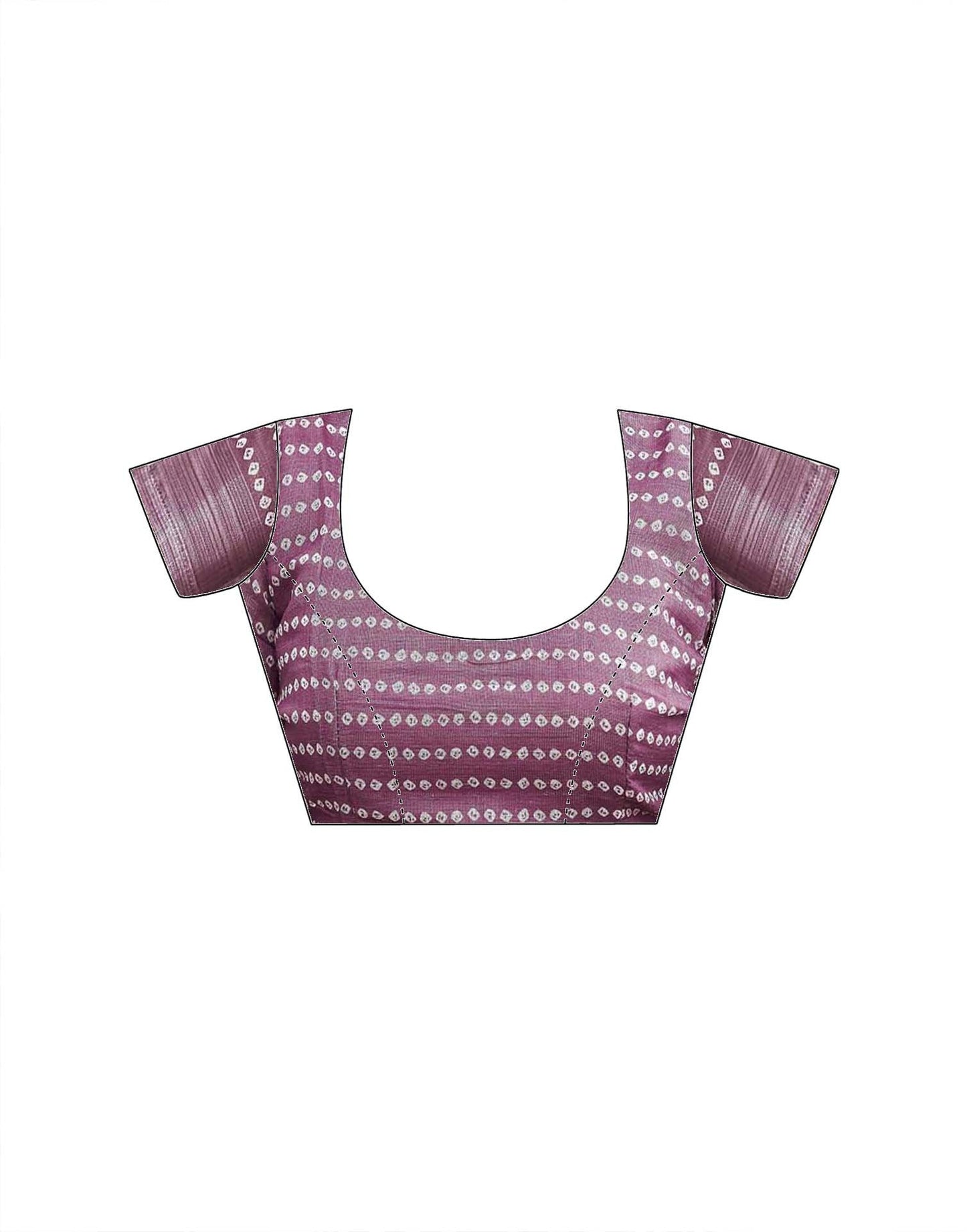 Mauve Linen Printed Saree 