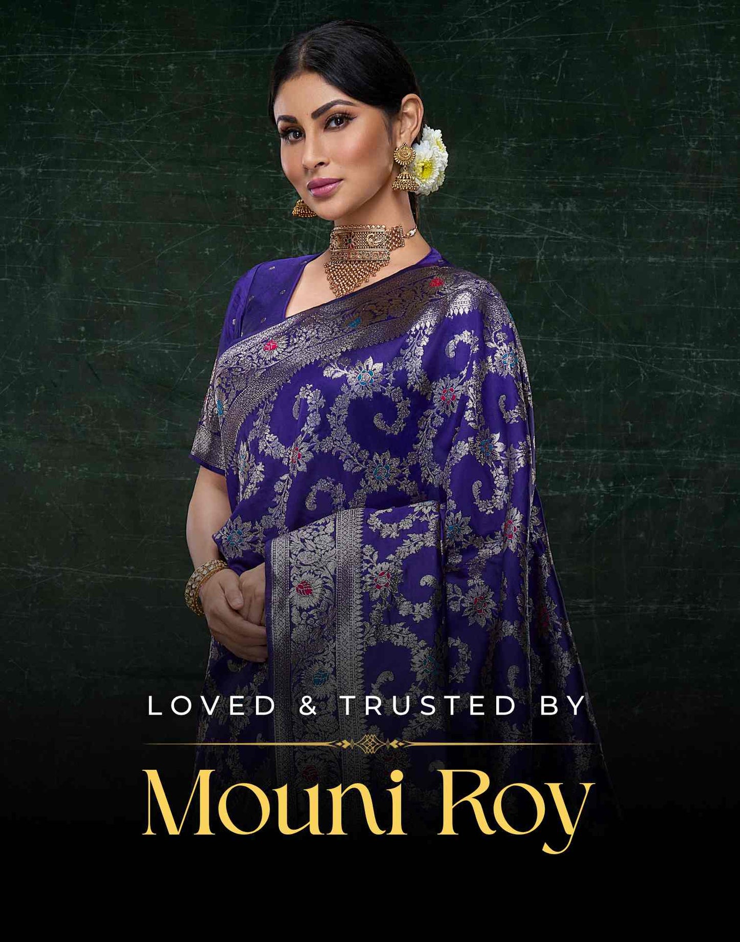 Grey Linen Printed Saree