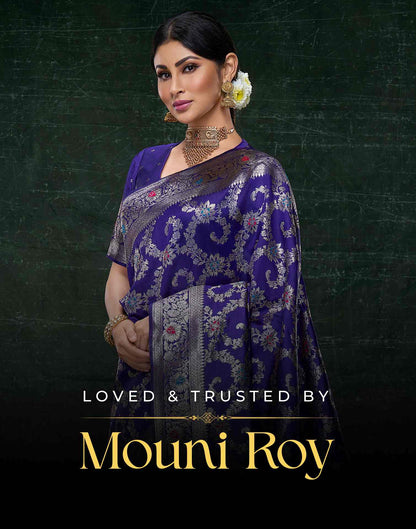 Maroon Tissue Silk Sequence Embroidery Saree