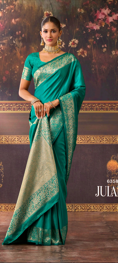 Rama Premium HO silk material Silk Saree