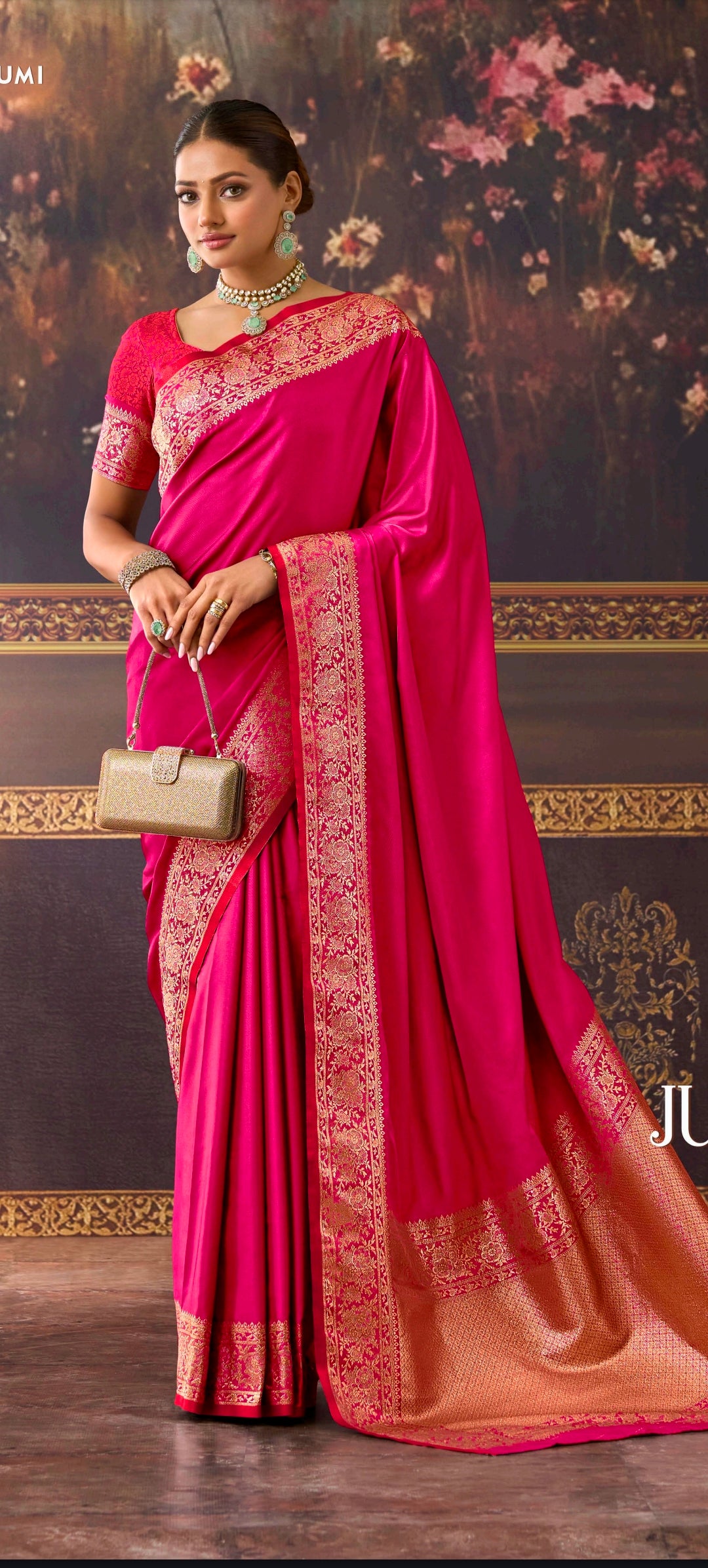 Rama Premium HO silk material Silk Saree