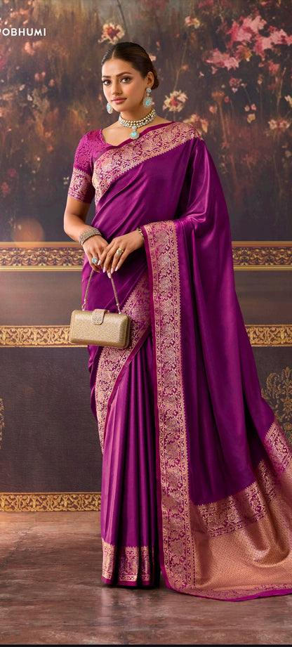 Rama Premium HO silk material Silk Saree